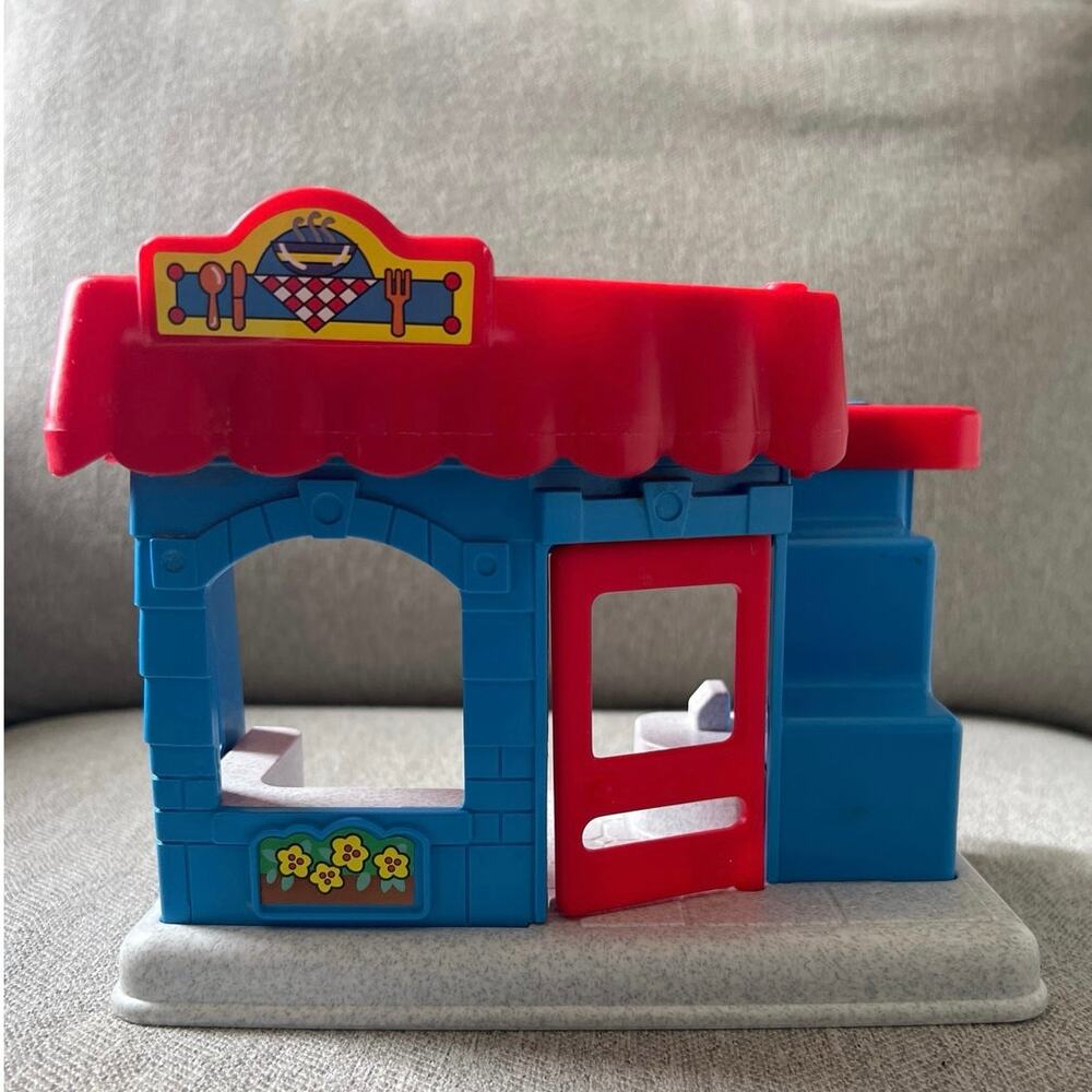 Fisher-Price Little People Main Street Restaurant Diner Toy Playset 1998